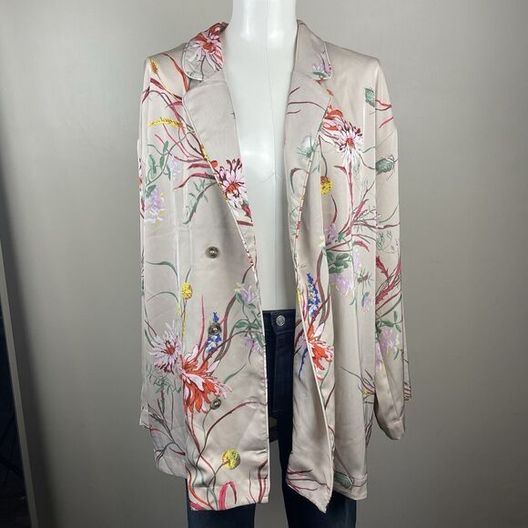 H&M Jackets & Blazers - y2k style oversized H&M bohemian floral print kimono blazer size large
